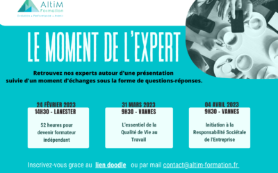 Nouveau : Le moment de l’Expert